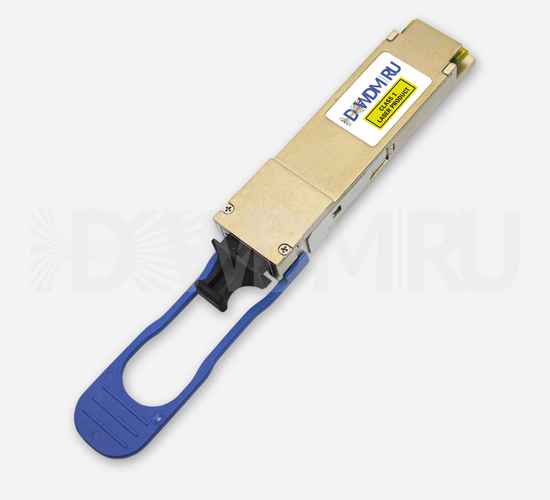 Оптический QSFP+ модуль двухволоконный одномодовый, 40Гб/с, 10км, 1310нм, MPO, DDM - ДВДМ.РУ (DSO-16-5D)